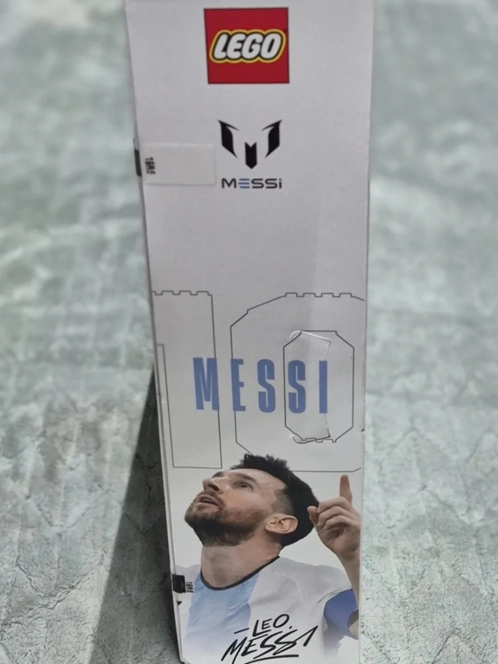 LEGO Messi Number 10 Building Set - Blue and White Wall Display